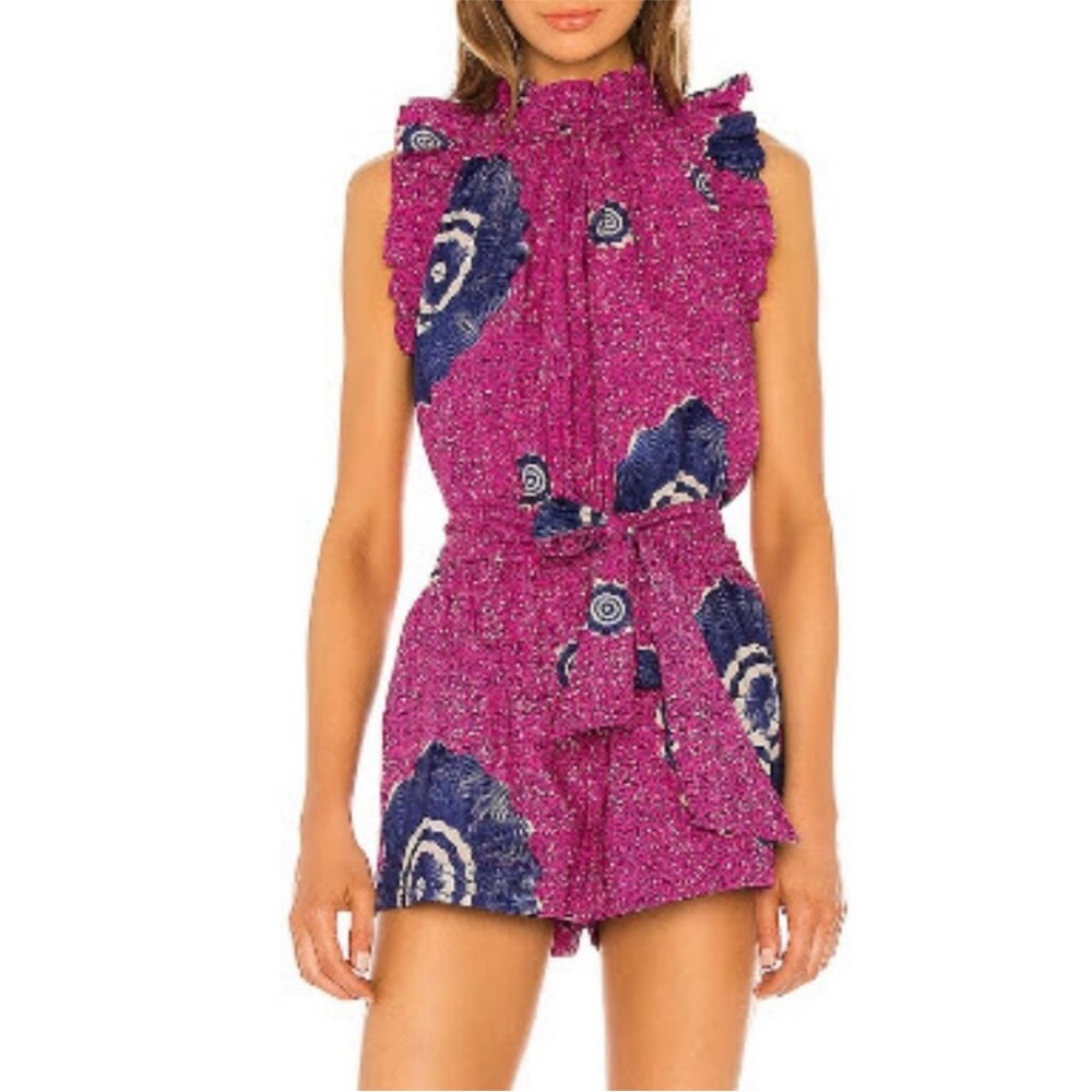 Ulla Johnson SET Tilda Top + Martime Shorts Fuchsia 2 Piece Matching Set Size 2 - Picture 14 of 14